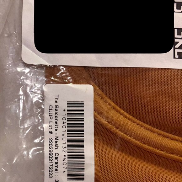 NWT CUUP BRA 32F IN CARAMEL - Picture 5 of 6